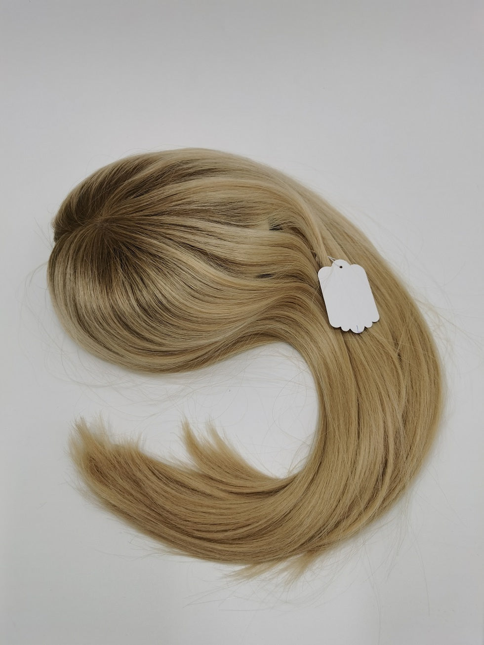 ~Elaine~ Remy human hair stock Silk Topper unit with clips